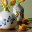 Load image into Gallery viewer, Blue Butterflies Vase