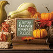 Load image into Gallery viewer, Autumn Leaves & Pumpkins Please Mini Sign