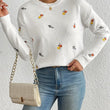 Load image into Gallery viewer, Floral Embroidery Sweater