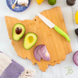 Load image into Gallery viewer, Ohio State-Shaped Serving & Cutting Board