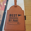 Load image into Gallery viewer, Leatherette Golf Tee Bag Tags