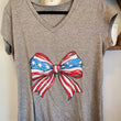 Load image into Gallery viewer, American Flag Bow Top