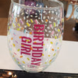 Load image into Gallery viewer, Birthday Girl Confetti Wine Glasses