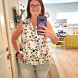 Load image into Gallery viewer, Navy Floral Print Top