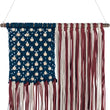 Load image into Gallery viewer, Macrame American Flag Wall Hanging