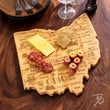 Load image into Gallery viewer, Ohio State-Shaped Serving & Cutting Board