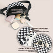 Load image into Gallery viewer, Checkered Crossbody Belt Bag