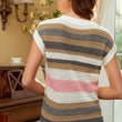 Load image into Gallery viewer, Striped Eyelet Short Sleeve Sweater