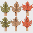 Load image into Gallery viewer, Fall Leaf Place Card Holder Set
