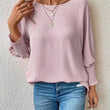 Load image into Gallery viewer, Long Sleeve Shirred Blouse