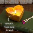 Load image into Gallery viewer, Wooden Heart Surprise Candle