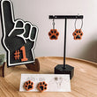 Load image into Gallery viewer, Orange Paw Print Earrings
