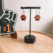 Load image into Gallery viewer, Orange Paw Print Earrings