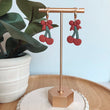Load image into Gallery viewer, Cherry Bow Dangles