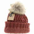 Load image into Gallery viewer, Fuzzy Lined Fur Pom Beanie