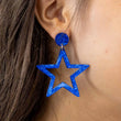 Load image into Gallery viewer, Blue Star Earrings