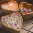 Load image into Gallery viewer, Wooden Heart Surprise Candle