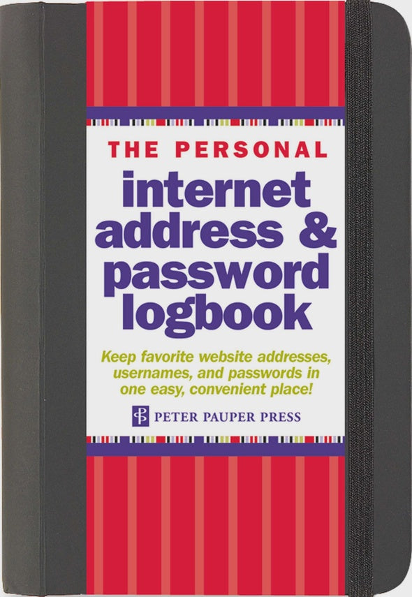 Personal Password Organizer Book