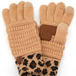 Load image into Gallery viewer, C.C Leopard Knit Gloves