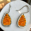 Load image into Gallery viewer, Small Teardrop Beaded Earrings