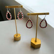 Load image into Gallery viewer, Large Teardrop Border Beaded Earrings