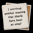 Load image into Gallery viewer, I Survived Another Meeting That Should Have Been an Email Coaster
