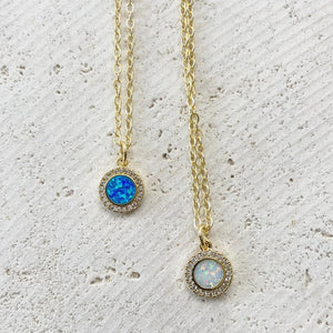 Opal Dainty Layering Necklace