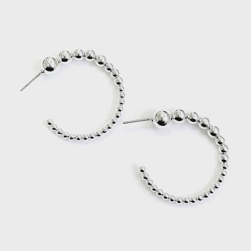 Otto Silver Hoops