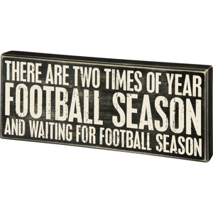 Football Season Box Sign