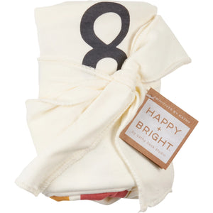 Watch Me Grow Rainbow Milestone Blanket
