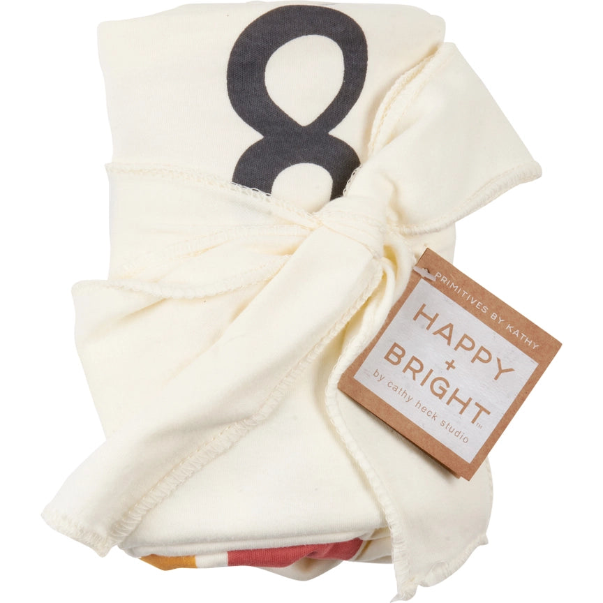 Watch Me Grow Rainbow Milestone Blanket