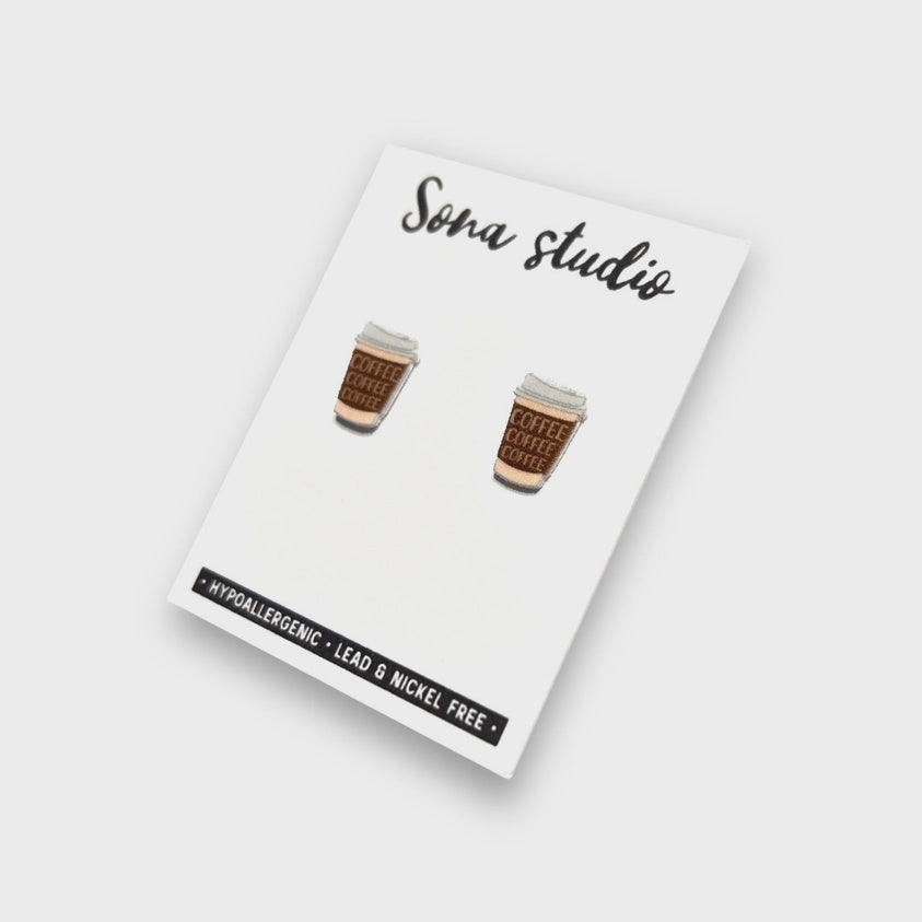 Gilmore Girls Coffee Earrings