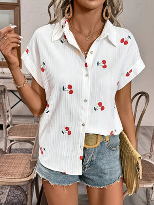 Cherry Print Blouse
