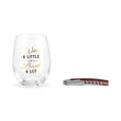 Load image into Gallery viewer, Wine a Little Laugh a Lot Wine Glass &amp; Corkscrew Set

