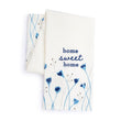 Load image into Gallery viewer, Blue Wildflowers Home Sweet Home Towel
