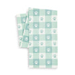Load image into Gallery viewer, Paw Print Gingham Kitchen Towel
