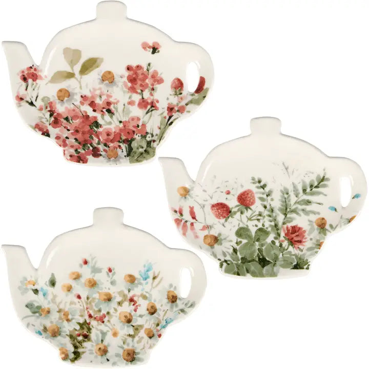 Florals Tea Bag Holder Set
