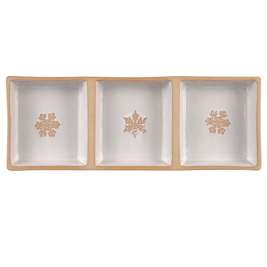 Snowflakes Tidbit Tray