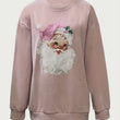 Load image into Gallery viewer, Santa Claus Pink Cord Sweatshirt

