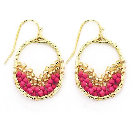 Slice Beaded Earrings