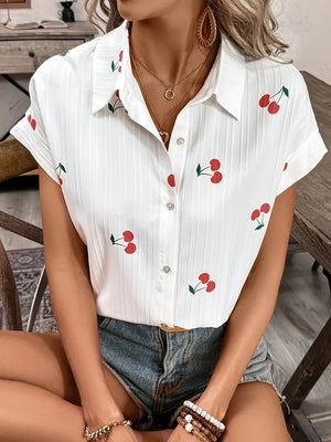 Cherry Print Blouse