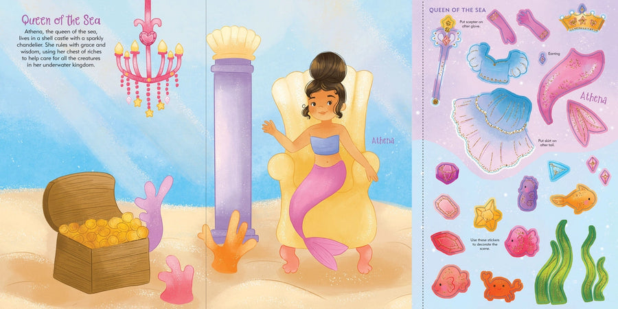 Mermaids Sticker Doll Dress-Up Book