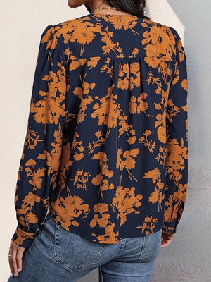 Fall Printed Blouse