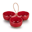 Load image into Gallery viewer, Red Lotta Delish Tri-Bowl
