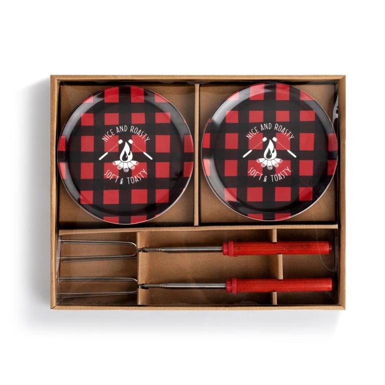 Smores Kit Plates & Sticks