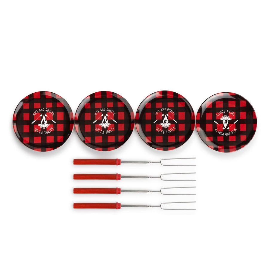 Smores Kit Plates & Sticks