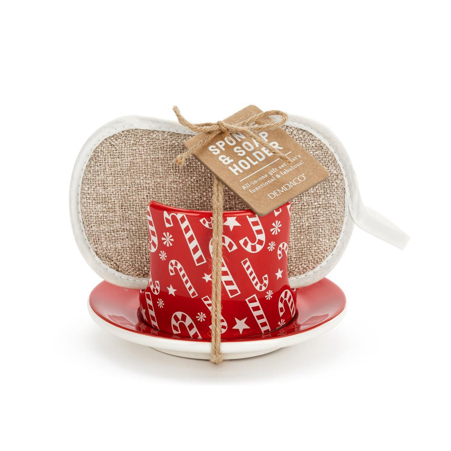 Dear Santa Soap Dish w/Sponge