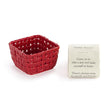 Load image into Gallery viewer, Red Ceramic Berry Dish with Towel
