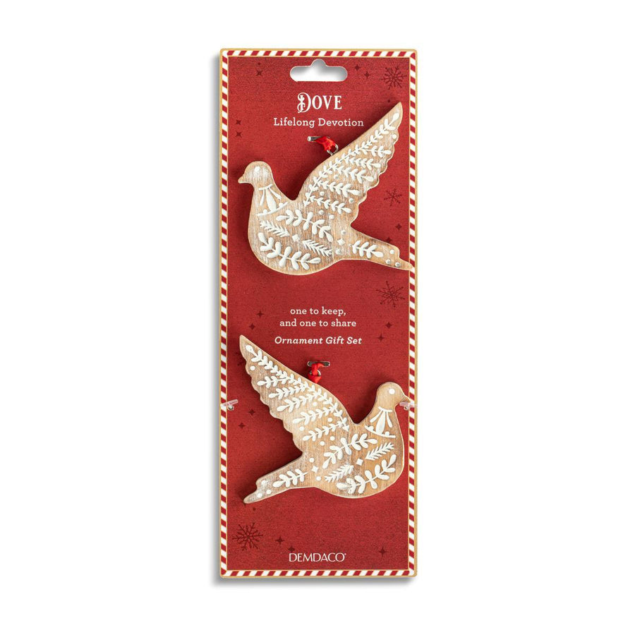 Dove One to Keep, One to Share Ornament Set