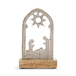 Load image into Gallery viewer, Metal and Wood Small Nativity Scene
